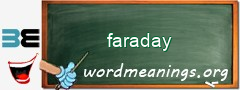 WordMeaning blackboard for faraday